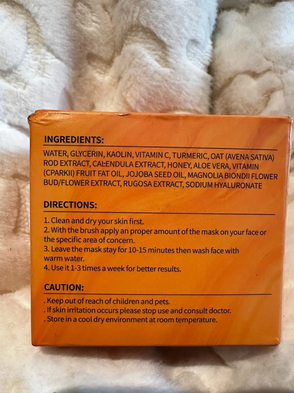SHVYOG Turmeric Vitamin C Clay Mask Kaolin Clay Turmeric DEEP Clean Anti-Acne